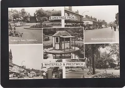 Whitefield And Prestwich Multiview Manchester Real Photographic RPPC • £0.99