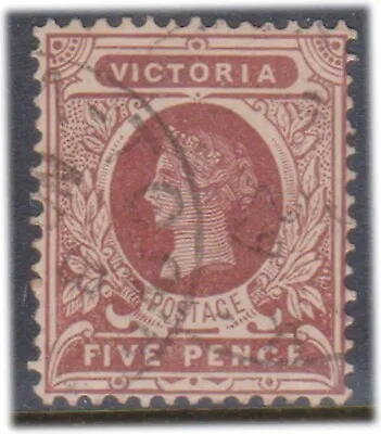 (F227-164) 1901 VIC 5d Brown QVIC Stamp (FN)  • $4.40