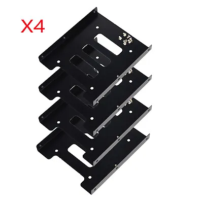 $15.96 • Buy 4X 2.5  To 3.5  Bay SSD Metal Hard Drive HDD Mounting Bracket Adapter Dock Tray