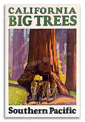 $24.95 • Buy 1927 California Redwoods Big Trees - Vintage Travel Poster Art Print - 24x36