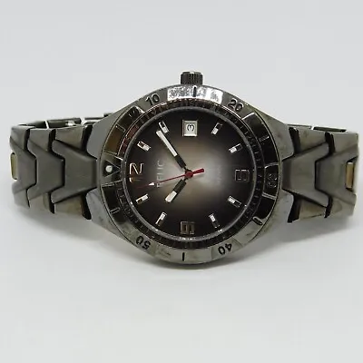 RELIC Wet ZR11811 Black Tone Quartz Analog Men's Watch Sz. 6 1/2  New Battery • $17.99