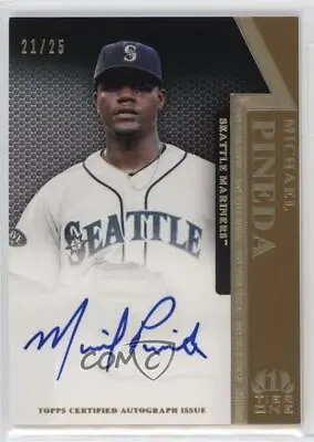 2011 Topps Tier One On The Rise Gold /25 Michael Pineda #OR-MP Rookie Auto RC • $17.79