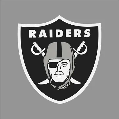 Oakland Raiders NFL Team Logo Vinyl Decal Sticker Car Window Wall Cornhole • $11.88