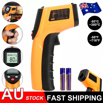 Temperature Gun Non Contact Digital Laser Infrared Thermometer Lcd Ir Temp Meter • $17.99