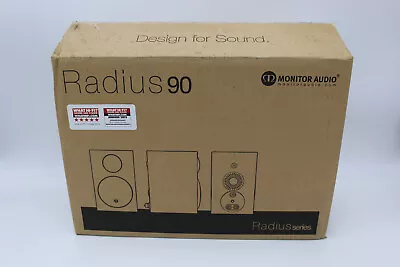Monitor Audio Radius 90 Bookshelf Speakers 100 Watts 8 Ohm WALNUT • $325