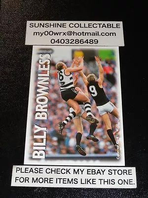 Pro Squad Optus Vision Afl Collector Card No.11 Billy Brownless Geelong • $2