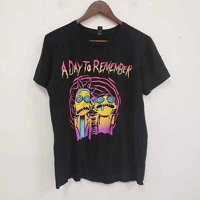 Anvil Mens A Day To Remember T-Shirt Size M Rick & Morty Bad Vibrations Rock • $34.88