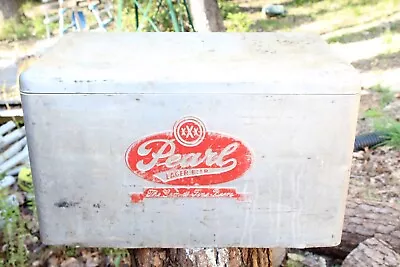 Vintage  Pearl Beer Aluminum Cooler As Is • $69.99