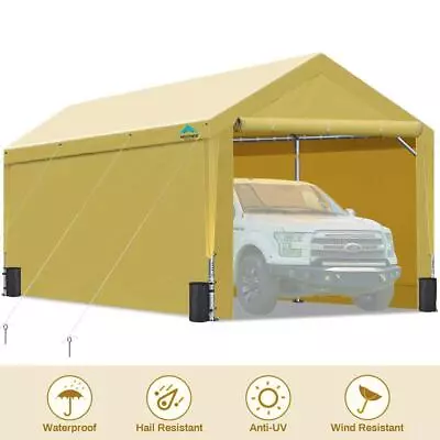 ADVANCE OUTDOOR Adjustable 10x20 Heavy Duty Carport Garage Storage Shed Shelter • $349.99
