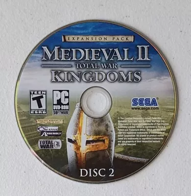 Medieval Total War II Kingdoms Replacement Disc 2 Disk Two PC DVD-ROM Sega Games • $5.97