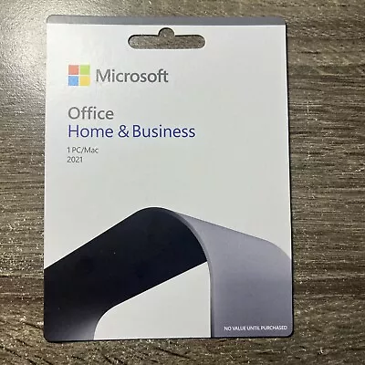 Microsoft Office Home And Business 2021 Windows PC And Mac - 1 Device • $41.70