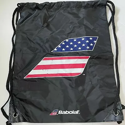 BABOLAT Black Red White Blue Drawstring Bag Backpack Sack Tennis Cinch Tote PICK • $4.99