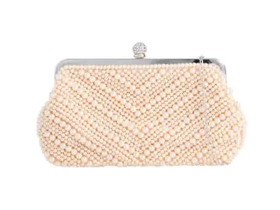 £24.99 • Buy Womens Pearl Beaded Clutch Bag Prom Party Handbag Wedding New Evening Purse Bags