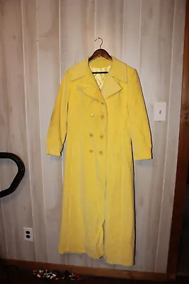 Vintage Saks Fifth Ave Yellow Trench Coat • $100.99