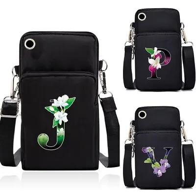 £6.99 • Buy Flower Color Letters Mobile Phone Handbag Shoulder Crossbody Bag Pouch Purse