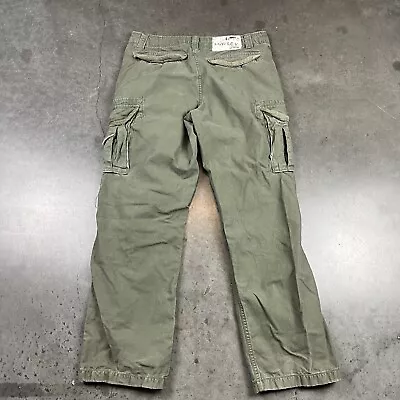 Hurley Cargo Pants Mens 32x32 Green Baggy Y2K Military Style Pockets Preowned • $25