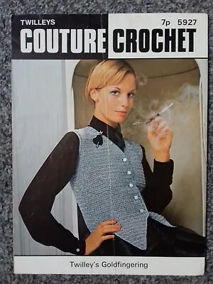 £1.15 • Buy Crochet Pattern - Twilleys Lady's Waistcoat, Goldfingering, 5927 (220169)