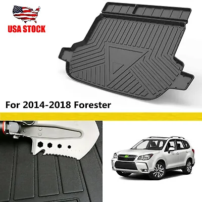 Black TPO Universal Car Rear Cargo Trunk Mat Liner For Subaru Forester 2014-2018 • $40