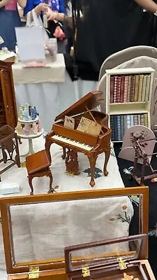 Fine Miniatures Grand Triangle Piano Multi-Color Vintage Dollhouse Piano 1:12 • $79.65