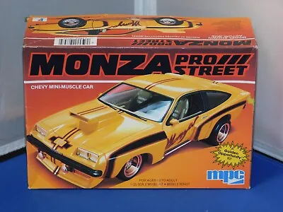 Vintage 1984 MPC Monza Pro Street Chevy Mini Muscle Car Model Kit Built Up W/Box • $39.99