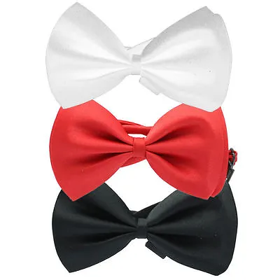 Coloured Bowtie Satin Unisex Wedding Opera Theatre Fancy Dress Party Bow Tie • £2.20