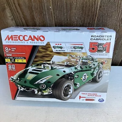 £17 • Buy Meccano 6040176 5-in-1 Green Roadster Cabriolet Model Set Brand New Sealed.