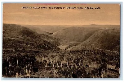 C1910's Deerfield Valley The Outlook Mohawk Trail Florida Massachusetts Postcard • $14.98