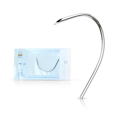 Pre-Sterile Curved Piercing Needles 316L Surgical Steel Pack Of 5 10 Or 25 • $8.99
