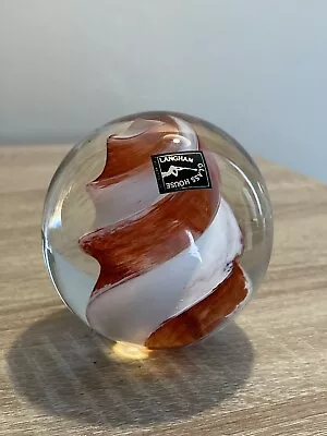 Langham Glass House Art Glass Swirl Shaped Paperweight • £4