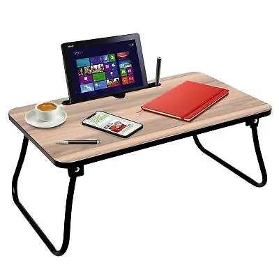 £12.49 • Buy Laptop Table Portable Working Desk For Camping Bed Sofa Foldable Lightweight
