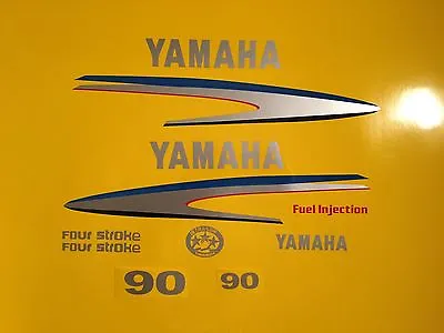 Yamaha Outboard 90 Hp Decal Sticker Kit No INK Marine Vinyl  Message For 40 - 80 • $54.99
