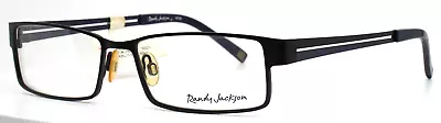RANDY JACKSON 1015 021 Black Blue Mens Rectangle Eyeglasses 55-16-145 B:29 • $29.99