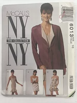 Vintage McCalls 6013 NY NY The Collection Pattern Uncut Factory Fold C19AH • $18