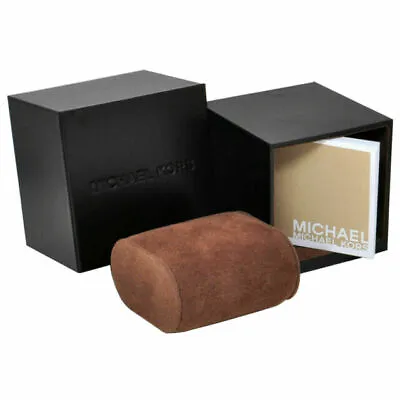 Set Of 2 Boxes Michael Kors MK Watch Empty Brown Box With Pillow And Manual • $32