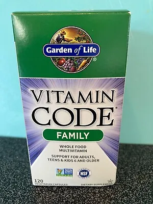 GARDEN OF LIFE Vitamin Code Family (Multivitamin For The Whole Family) 120 Caps • $24.95