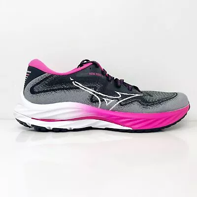 Mizuno Womens Wave Rider 27 411424 9000 Gray Running Shoes Sneakers Size 10.5 • $43.19