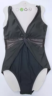 Swimsuit Miraclesuit Swimming Costume Kirkland Shape Control Padded UK16-18 US14 • £10.95