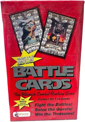1993 Merlin Battle Cards The Ultimate Combat Fantasy Game Factory Sealed Booster • $33.95