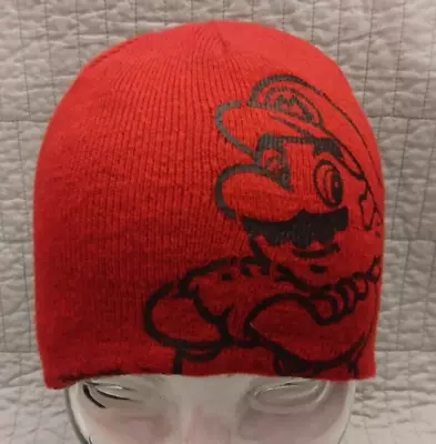 Unisex OSFM Red Super Mario Reversible Beanie Skull Cap Hat • $18