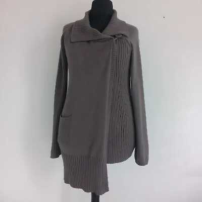 £9.99 • Buy Miss Captain Chunky Knit Cardigan Size L (14/16)