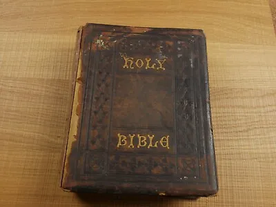 Holy Bible Old New Testament Vintage Eyre Spottiswoode Book • £14.95