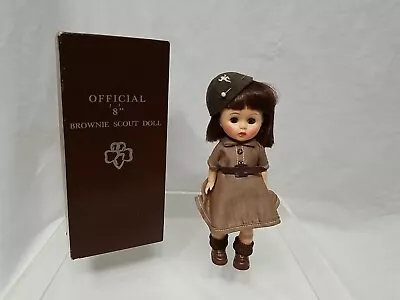 VTG 1960's Girl Scouts Official 8  Brownie Scout Doll IN BOX Collectible Vintage • $29.95