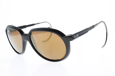 VTG Bolle PC Glacier Aviator Mountaineering Sunglasses Black Made In France • $75