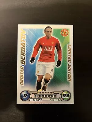 Dimitar Berbatov 08/09 MATCH ATTAX Limited Edition 2008/09 Manchester United! • £2.95