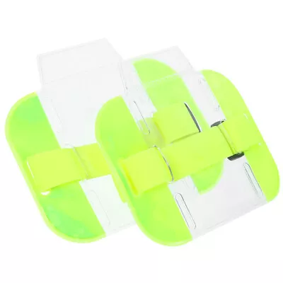  2 Pcs Badge Arm Band Holder Armband ID Card Portable Tactics • $7.51