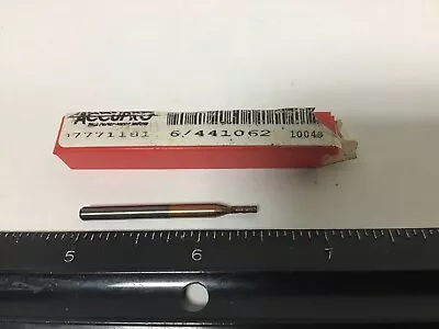 New Accupro 1/16  Carbide End Mill 1.5  Long 3/16  Flute TiCN Coated 4 Flute • $9.69