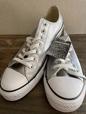 Converse Chuck Taylor All Star Silver Metallic Size 11 Mens Size 13 Womens • $28