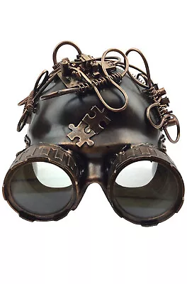 Steampunk Half Mask Goggles Helmet (Copper) • $18.55