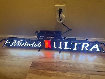 *RARE* Michelob Ultra Horizontal LED Opti Neo Neon Beer Sign Bar Man Cave Light • $199