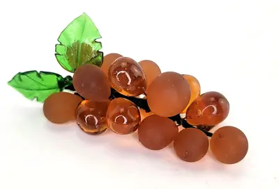 Vintage Orange Glass Grape Bundle A. Dal Borgo Murano Art Glass • $12.99